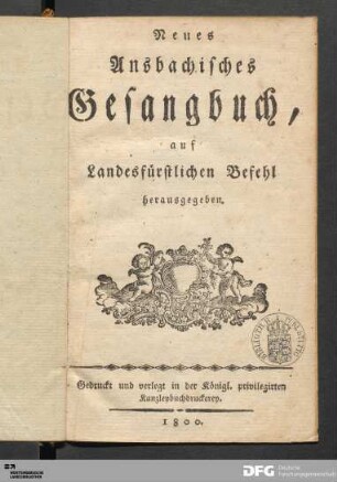 Neues Ansbachisches Gesangbuch