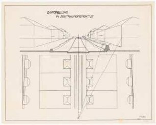 Perspektivübungen: Grundrisse, Perspektivische Ansichten, Ansichten