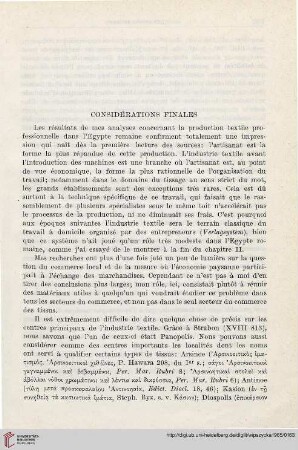 Considérations finales