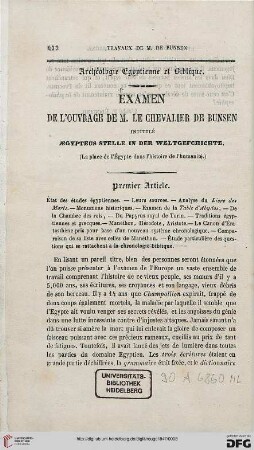Premier article
