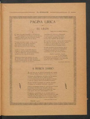 A Rubén Darío
