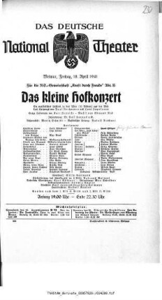 Das kleine Hofkonzert
