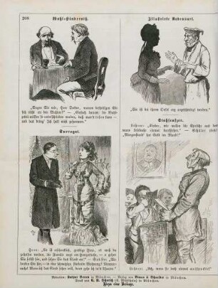 "Wahl-Hinderniß" "Illustrirte Redensart" "Surrogat" "Stoßseufzer"