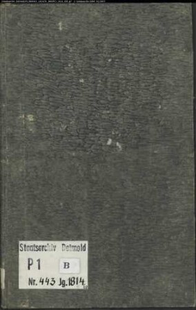 Zivilstandsregister der evangelischen Gemeinde Steinhagen, Kreis Halle (GHT 1814) (Gemeinde: Evangelische Gemeinde Steinhagen)