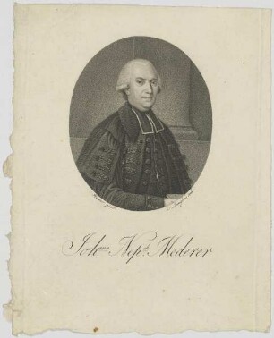 Bildnis des Johann Nep. Mederer