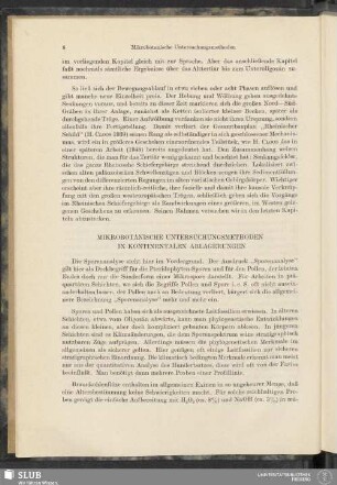 Mikrobotanische Untersuchungsmethoden In Kontinentalen Ablagerungen