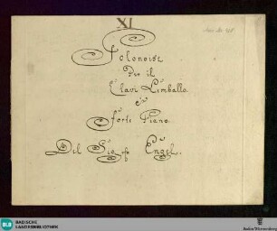 11 Polonaises - Don Mus.Ms. 408 : cemb