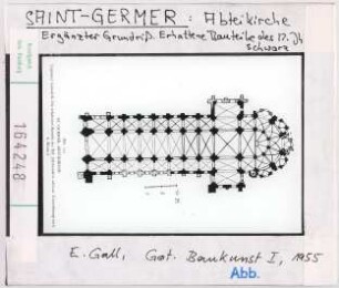 Saint-Germer: Abteikirche, Ergänzter Grundriss