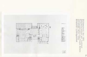 Kunstbibliothek und Institut, Berlin-Tiergarten (Diplomarbeit bei Karl Wilhelm Ochs): Grundriss 1. Obergeschoss 1:200