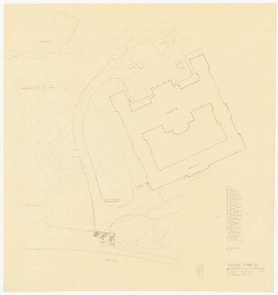 Kurpark Bad Oeynhausen Umgestaltung: Entwurfsplan, Wegeführung am Kurmittelhaus 1:200