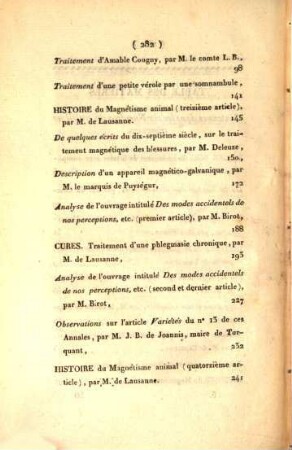 Annales du magnétisme animal. 18. 1815