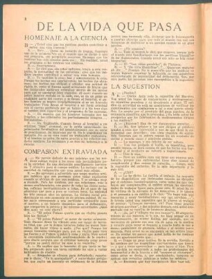 De la vida que pasa