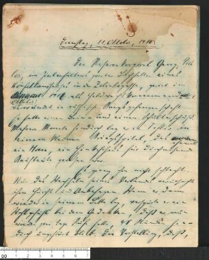 Herr, erbarme Dich meiner - Kapitel II, Dienstag, 11. Oktober, 1916