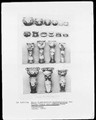 Werbekatalog der Firma Franz Anton Mehlem, Bonn