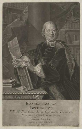 Bildnis des Ioannes Iacobvs Breitingervs