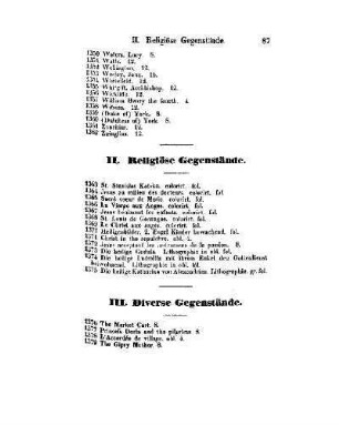 II. Religiöse Gegenstände