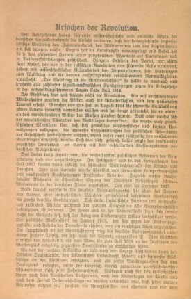 Ursachen der Revolution