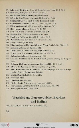 Verschiedene Perserteppiche, Brücken und Kelims (Nr. 399-416)