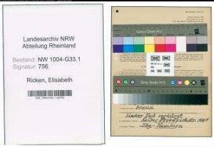 Entnazifizierung Elisabeth Ricken , geb. 01.08.1888 (Lehrerin)