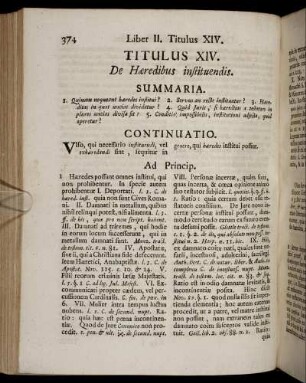 Titulus XIV. De Hæredibus instituendis