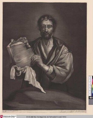 [Philosoph mit einem Buch und einem Tuch; Philosopher with a book and a Cloth]