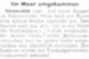 Im Moor umgekommen