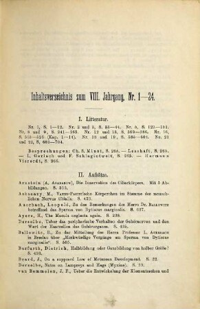 Anatomischer Anzeiger : Centralblatt für d. gesamte wiss. Anatomie. 8, 8. 1893