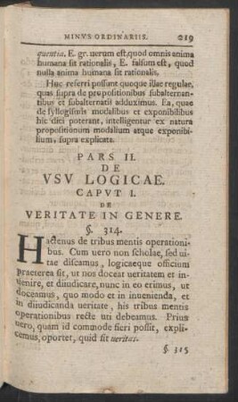 Pars II. De Usu Logicae