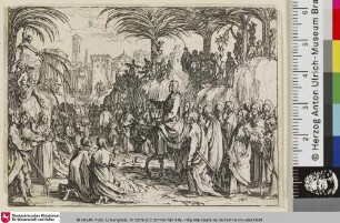 [Der Einzug in Jerusalem; Il fait son entrée triomphante à Jérusalem]
