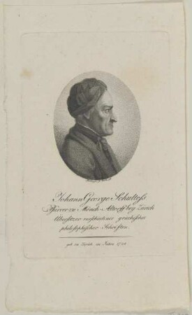 Bildnis des Johann George Schultess