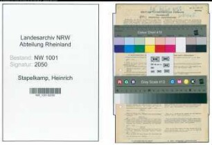 Entnazifizierung Heinrich Stapelkamp, geb. 28.09.1902 (Angestellter)