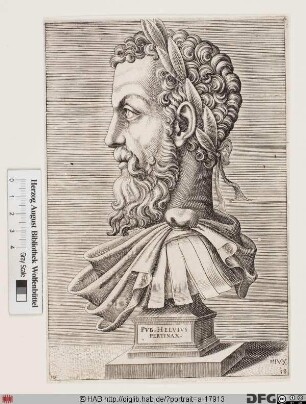 Bildnis ROM: Pertinax, 19. römischer Kaiser 1. 1.-28. 3. 193 (eig. Publius Helvius Pertinax)