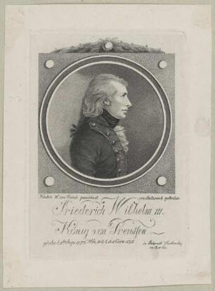 Bildnis des Königs Friedrich Wilhelm III.von Preussen