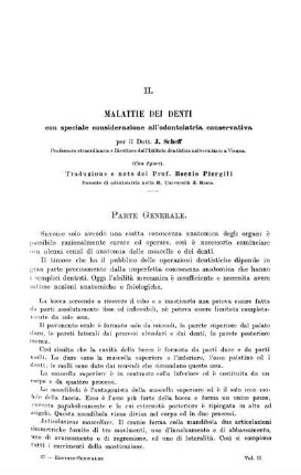 II. Malattie del Denti[...]