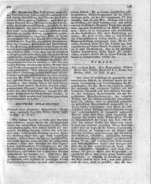 Das goldene Kalb. Eine Biographie. Dritter Band. 316, Vierter Band 552 S. 8. Gotha bey Becker. 1803.