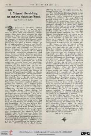 7: I. internat. Ausstellung für moderne dekorative Kunst, [2]
