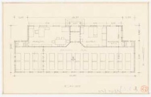 Landwirtschaftliche Hochschule, Berlin-Dahlem Holzhaus für das Seminar für Gartenkunst, Berlin-Dahlem: Grundriss 1:100