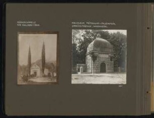 Friedhofskapelle, Berlin-Mahlsdorf; Mausoleum, Berlin-Neukölln: Ansichten