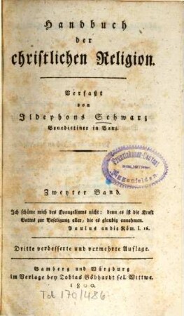 Handbuch der christlichen Religion. 2