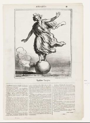 Èquilibre européen, Blatt 52 der Folge „Actualités“, in: „Le Charivari“, Paris 1867
