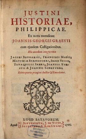 Justini Historiae, Philippicae