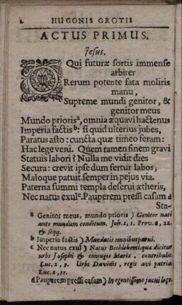 Actus Primus.