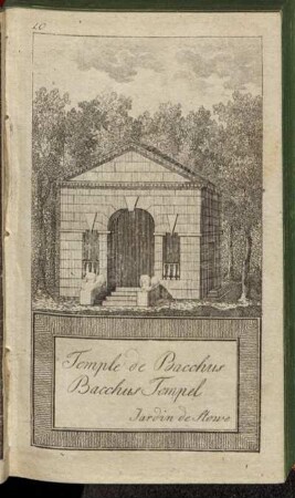 Temple de Bacchus Bacchus Tempel Jardin de Stowe