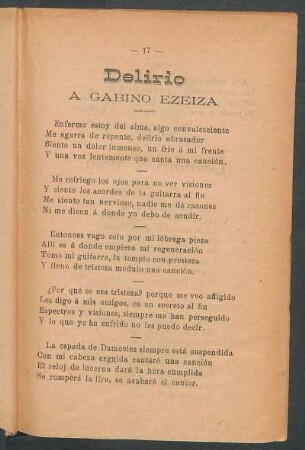 Delirio : A Gabino Ezeiza
