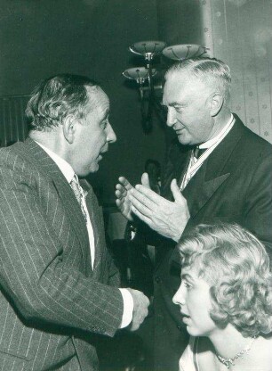 Karneval 1955. O. E. Hasse und Dr. Johannes Stumm