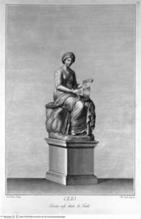 Il Museo Pio-Clementino, Tomo I-VII, Tomo I: Statue del Museo Pio-Clementino, Statue der Clio