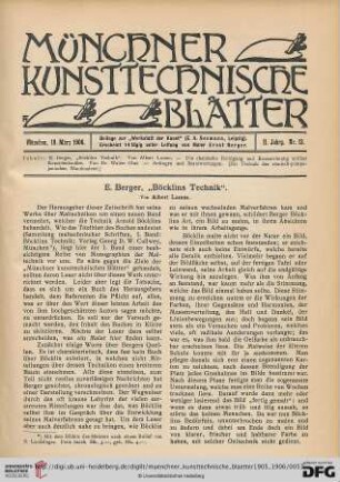 2: [Rezension von: E. Berger, "Böcklins Technik"]