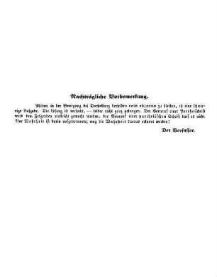 Nachträgliche Vorbemerkung