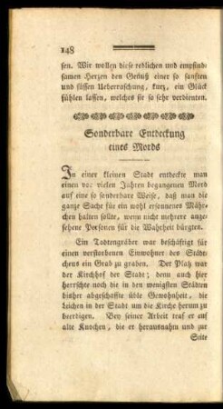 Sonderbare Entdeckung eines Mords