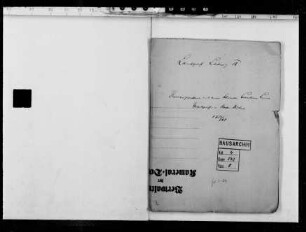 Korrespondenz Landgraf Ludwigs IX. mit seiner Schwester Karoline Luise, Markgräfin v. Baden-Durlach